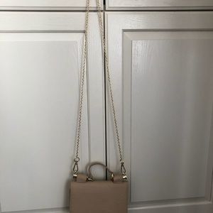 Top Handle Crossbody Bag - Tan